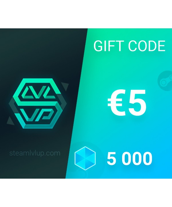 SteamlvlUP €5 Gift Code Key GLOBAL